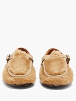 Thumbnail for your product : Hereu Alber Shearling T-strap Loafers - Beige
