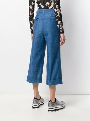Junya Watanabe High-Rise Cropped Jeans