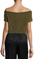 Thumbnail for your product : Alice + Olivia Hadley Off-the-Shoulder Silk Top
