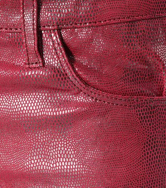 J Brand Selena mid-rise crop leather pants