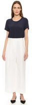 Thumbnail for your product : 3.1 Phillip Lim Cropped Wide Leg Cuff Trousers