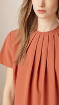 Thumbnail for your product : Burberry Structured Crepe Top