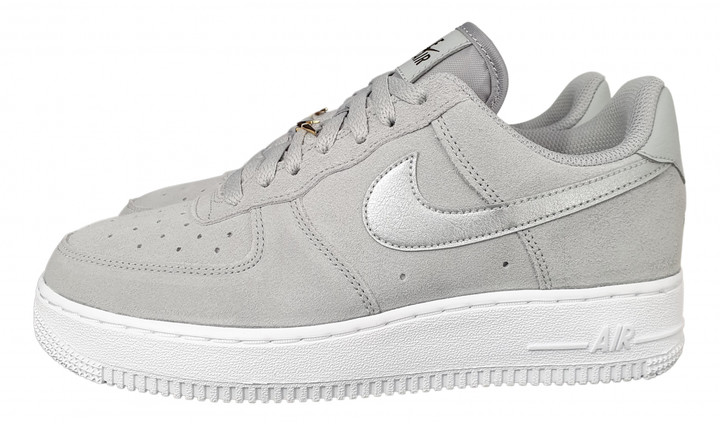 Nike Air Force 1 Grey Suede Trainers - ShopStyle Sneakers & Athletic Shoes