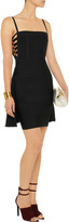 Thumbnail for your product : Herve Leger Crepe-overlay bandage dress
