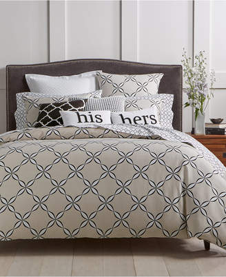 Charter Club CLOSEOUT! Outlined Geo Duvet Cover Sets, Created for Macy's
