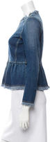 Thumbnail for your product : Rebecca Taylor Denim Peplum Jacket w/ Tags