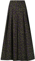 Thumbnail for your product : Boutique Moschino Pleated Leopard Print Skirt