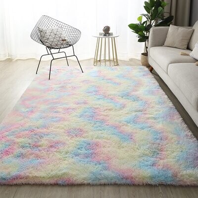 Plush Shaggy Carpet Circular Rug Non-Slip Floor Mat for Living Room Bedroom Decor Repeating Floral Texture Close Up Succulent Plants Edwiinsa Fluffy Round Area Rug Carpets 5ft 