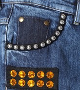 Thumbnail for your product : Miu Miu Embellished cropped jeans