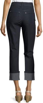 Lafayette 148 New York Dahlia Cropped Cuffed Jeans