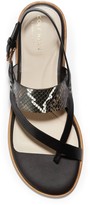 Thumbnail for your product : Cole Haan Anica Leather Snake Embossed Thong Sandal