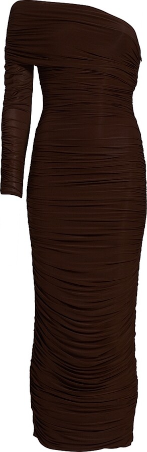 Women's Sylvan One-Shoulder Jersey Midi-Dress - Chicory - Size XS