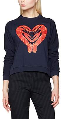 Peter Jensen Women's Heart Lobster Sweatshirt (Blue), (Size:Small)