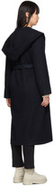 Thumbnail for your product : The Row Navy Riona Hooded Coat