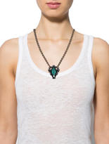 Thumbnail for your product : Lulu Frost Two-Tone Crystal Pendant Necklace