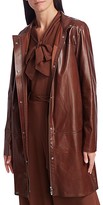 Thumbnail for your product : Lafayette 148 New York Svannah Perforated Leather Jacket