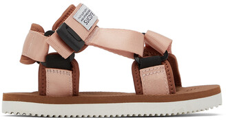 Suicoke Kids Pink & Brown DEPA-2 Sandals