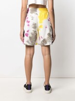 Thumbnail for your product : MSGM Tie-Dye Print Track Shorts