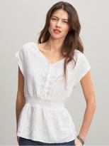 Thumbnail for your product : Banana Republic Linen smocked blouse