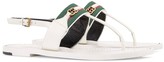 Thumbnail for your product : Gucci Web Stripe T-bar flat sandals