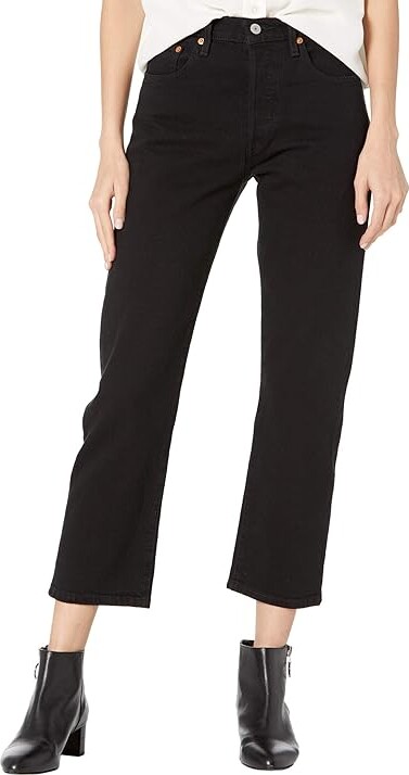 Levi's(r) Premium Premium 501 Crop Women's Jeans Black Sprout : 24 26, Denim/Cotton