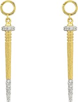 Thumbnail for your product : Jude Frances Lisse 18k Diamond Pave Nail Earring Charms