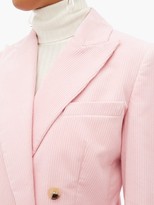 Thumbnail for your product : Bella Freud Bianca Double-breasted Corduroy Blazer - Pink