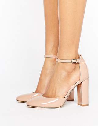 London Rebel Heeled Shoe with Detailed Ankle Straps