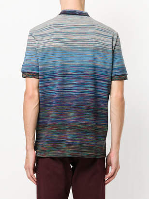 Missoni gradient stripe polo shirt