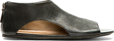 Thumbnail for your product : Marsèll Black Leather Open-Side Sandals