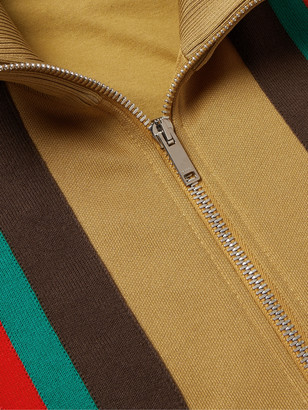 Gucci Slim-Fit Webbing-Trimmed Tech-Jersey Track Jacket