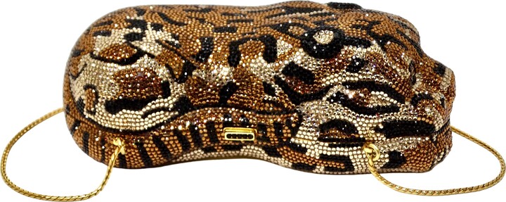 Judith Leiber Swarovski Crystal Cheetah Minaudiere