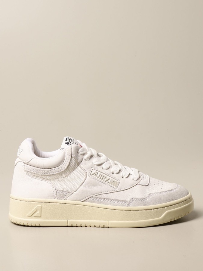 AUTRY Sneakers Capsule Open Sneakers In Leather And Suede - ShopStyle Shoes