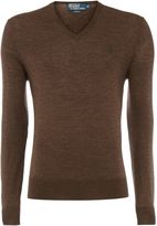 Thumbnail for your product : Polo Ralph Lauren Men's Slim fit fine knit merino wool v neck jumper