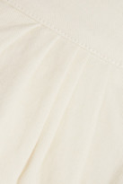Thumbnail for your product : Chloé Cotton And Linen-blend Shorts - White