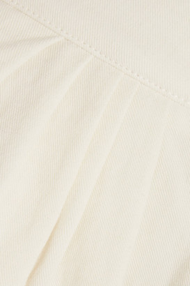 Chloé Cotton And Linen-blend Shorts - White