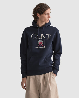 Gant Men's Navy Hoodies - Crest Sweat Hoodie - Size One Size, 2XL at The  Iconic - ShopStyle