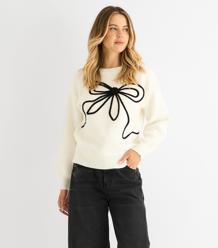 Knitwear Jumpers With Bow ShopStyle AU