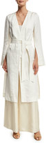 Thumbnail for your product : Elizabeth and James Elton Wide-Leg Stretch Satin Pants, Cream