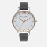 Thumbnail for your product : Olivia Burton Women's White Big Dial Watch - Black/Silver/Gold