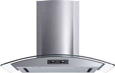 Winflo 30" 400 CFM Convertible Wall Mount Range Hood in Stainless Steel With Filter Included