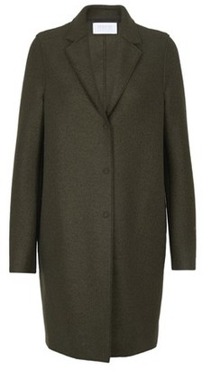 Harris Wharf London Cocoon coat pressed wool