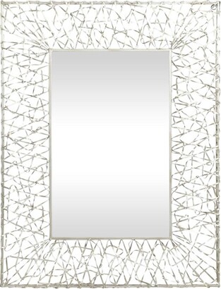 Metal Ribbon Wall Mirror Silver - Olivia & May : Target