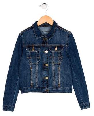 Zadig & Voltaire Girls' Denim Collared Jacket