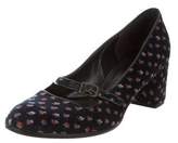Thumbnail for your product : Marc Jacobs Velvet Round-Toe Pumps