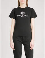 Balenciaga Logo-print cotton-jersey T-shirt