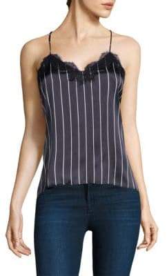 CAMI NYC Racer Stripe Silk Lace Top