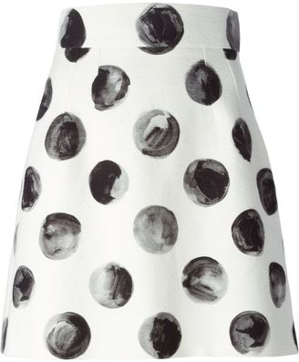 Dolce & Gabbana large polka dot print skirt