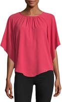 Thumbnail for your product : Chelsea & Theodore Angel-Sleeve Crepe Blouse