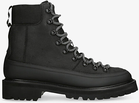 Grenson Mens Black Brady Flat Suede Ankle Boots Eur 42.5 / 8.5 Uk Men